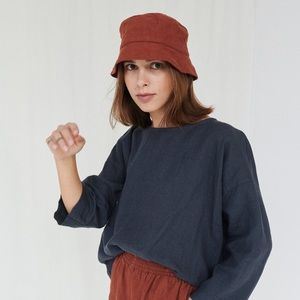 Linenfox Bucket Hat Cacao